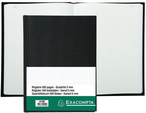EXACOMPTA zakenboek, DIN A4, 150 vel, vierkant