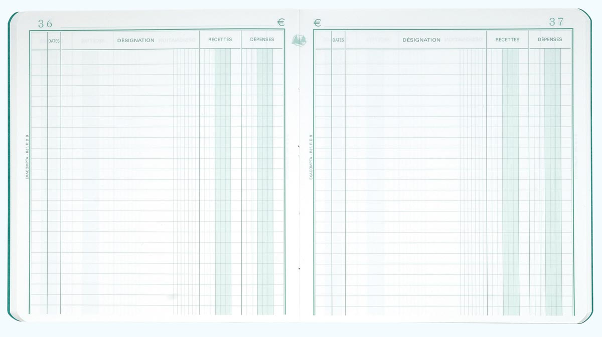 Exacompta ontvangsten en uitgaven, ft 21 x 19 cm, Nederlandstalig