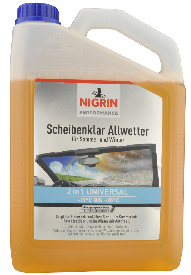 NIGRIN Autoruitenantivries All-Weather, kant-en-klaar, 3 l