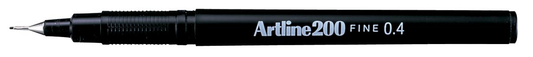 Artline 200 fineliner, zwart