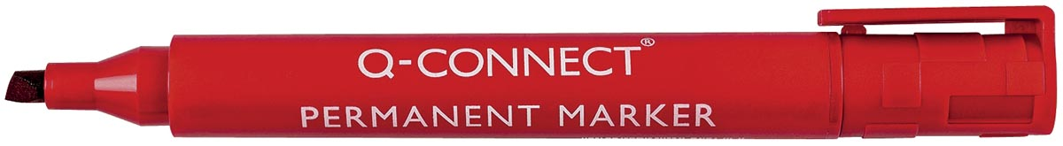 Q-Connect permanente marker, schuine punt, rood