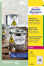 AVERY Zweckform weerbestendige etiketten, 99,1 x 67,7 mm