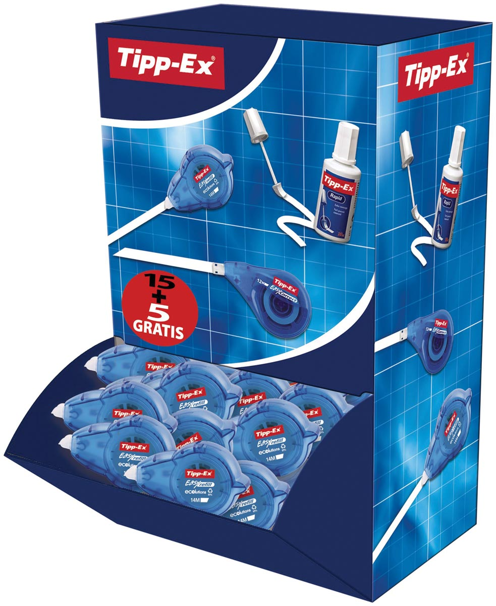 Tipp-ex correctieroller ECOlutions Easy Refill doos van 20 stuks (15 + 5 GRATIS)
