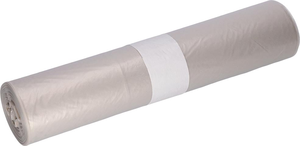 Deiss vuilniszak, ft 80 x 100 x 0,2 cm, transparant, HDPE, rol van 50 stuks