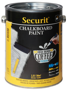 Securit PAINT bordverf, zwart, 2,5 liter