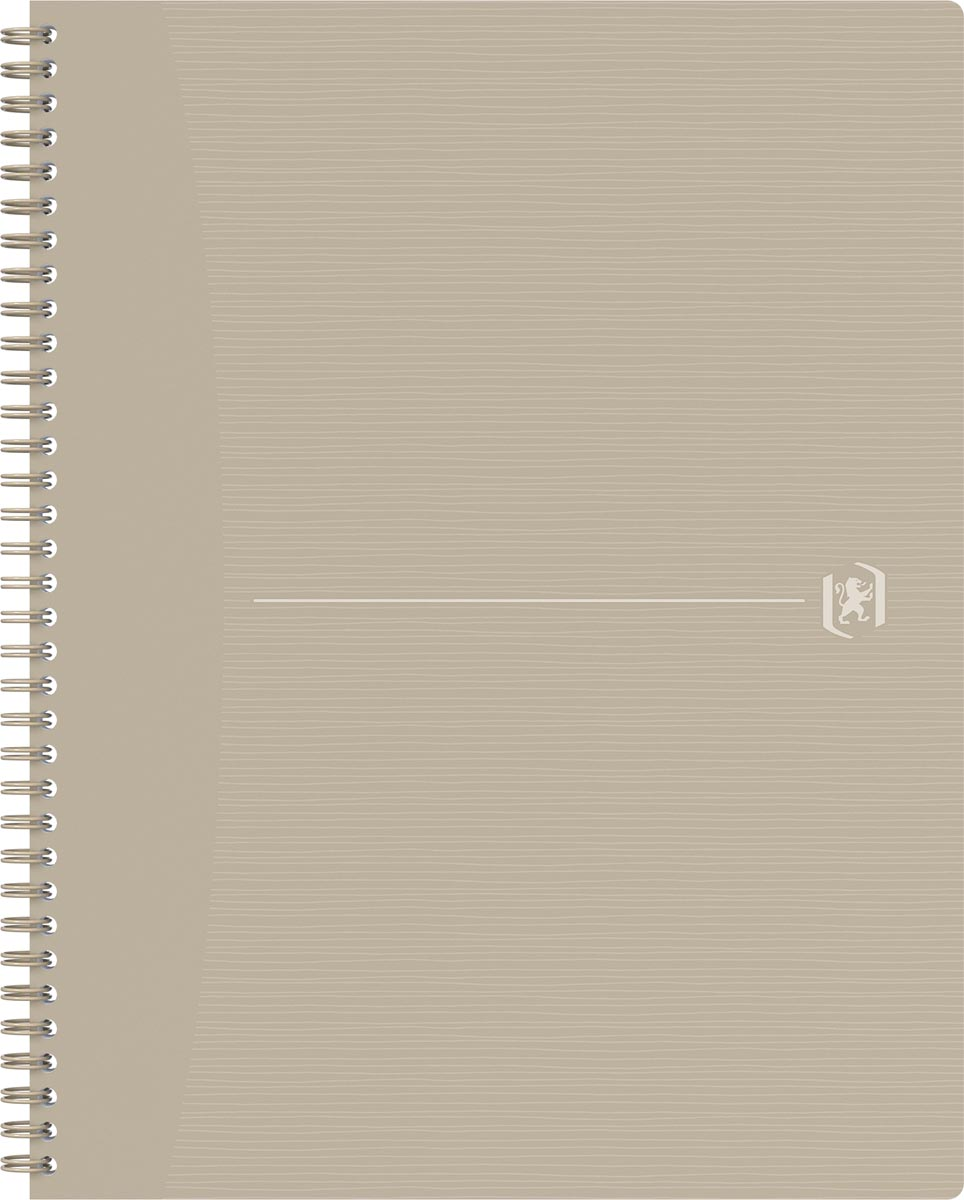 Oxford Origin spiraalschrift, ft A4+, 140 bladzijden, gelijnd, zand