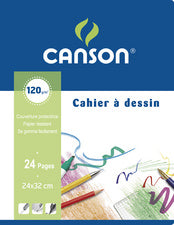 CANSON tekenboek, 170 x 220 mm, blanco, 8 bladen