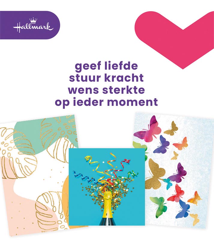 Hallmark navulset wenskaarten, blanco, pak van 8 stuks