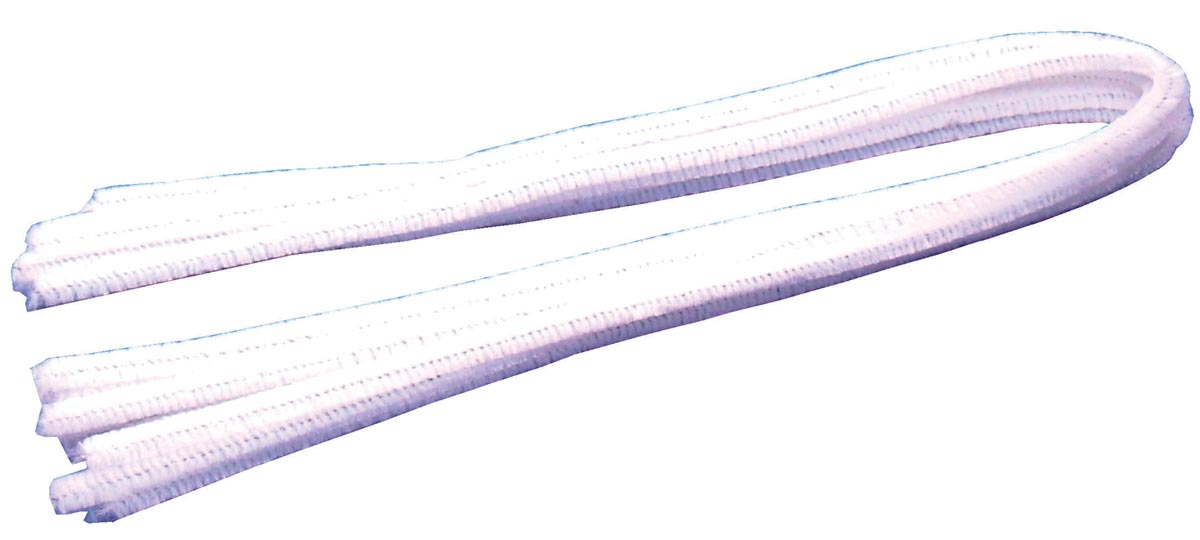 Bouhon chenilledraad wit, pak van 10 stuks