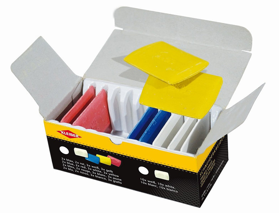 KLEIBER kleermakerskrijt, set van 10, geassorteerde kleuren