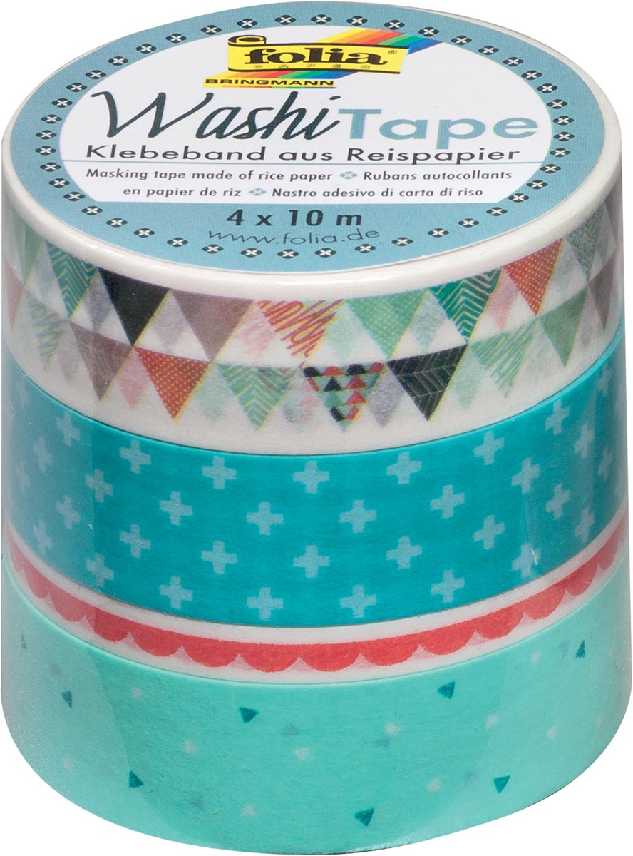 folia Washi Tape Pastel Set of 4