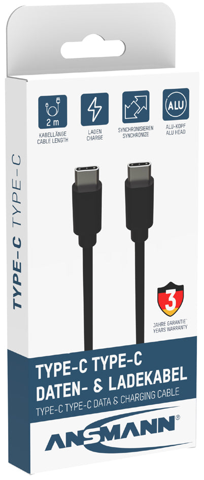 ANS 2m USB-C kabel