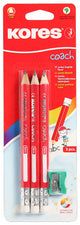 Kores COACH potlood, driehoekig, hardheidsgraad: 2 HB, set van 3