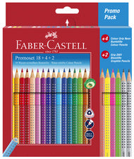 FABER-CASTELL driehoekige Kleurkrijtjes GRIP, promo-etui