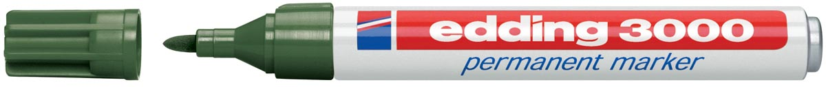 Edding permanent marker 3000 olijfgroen