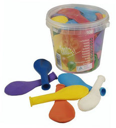 PAPSTAR Ballonnen, geassorteerde kleuren, 100 stuks.