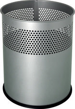 helit stalen prullenbak the dot, 15 liter, zwart