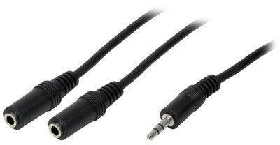 LogiLink audiokabel, jack stekker - 2x jack aansluiting
