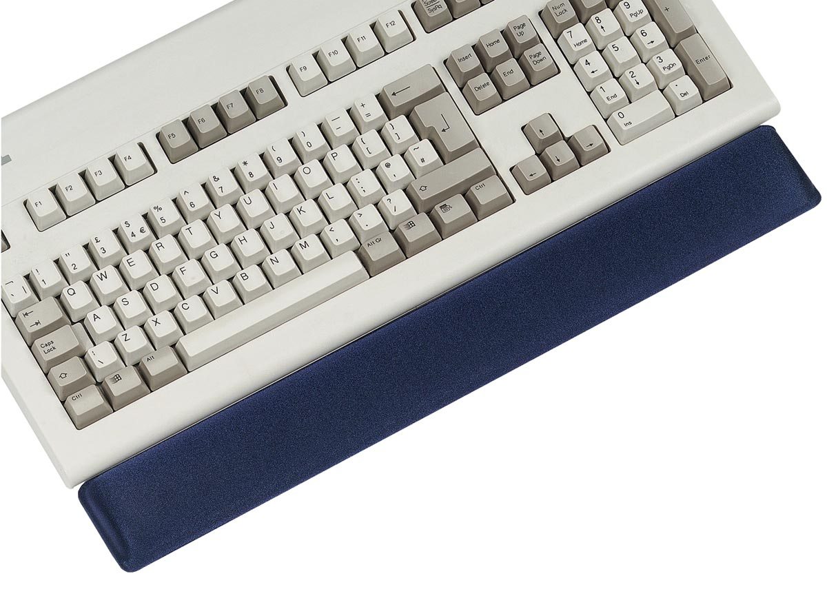 Q-Connect gel toetsenbord polssteun, zwart/grijs