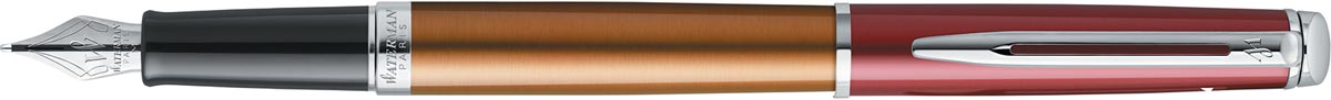 Waterman vulpen met fijne punt Hémisphère Vermillon met palladium detail
