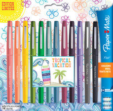 Paper:Mate Flair TROPICAL VACATION vezeltip-pennen, set van 12