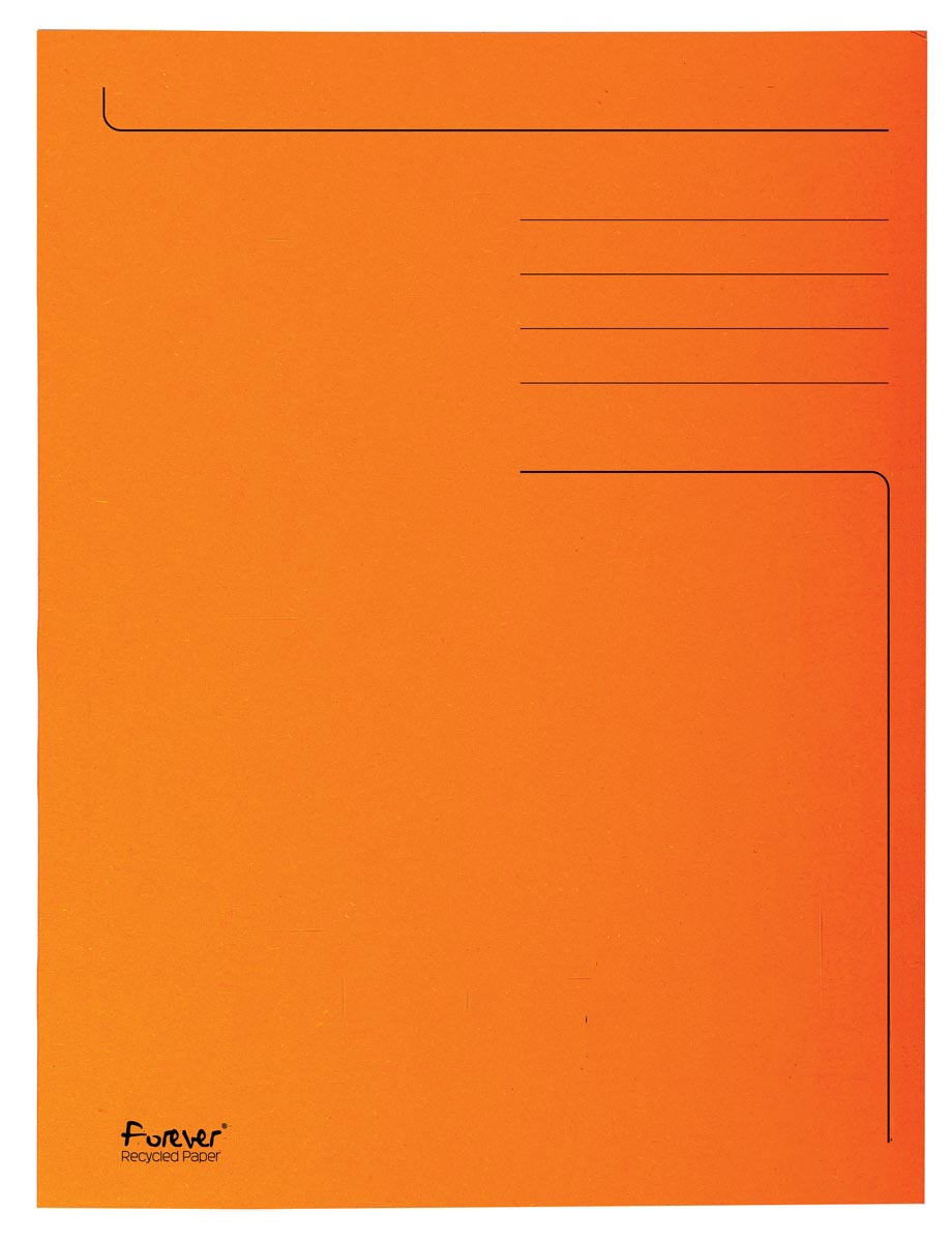 Exacompta dossiermap Foldyne ft 24 x 35 cm (voor ft folio), oranje, pak van 50 stuks