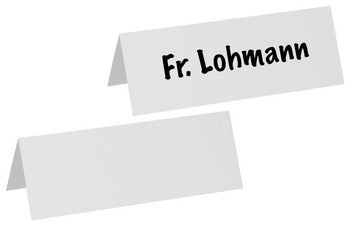 MAUL tafelnaambordjes, karton, wit, (B)210 x (H)75 mm