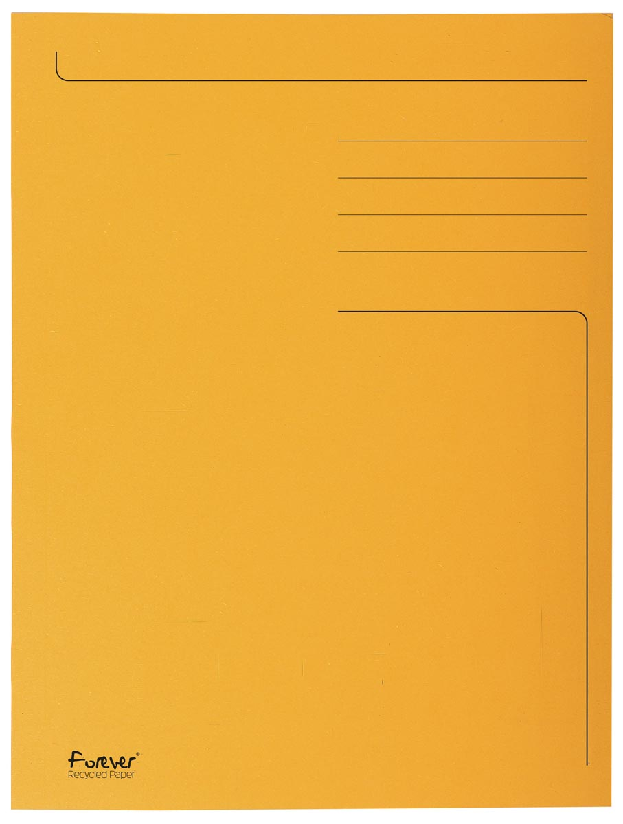 Exacompta dossiermap Foldyne ft 24 x 32 cm (voor ft A4), oranje, doos van 50 stuks
