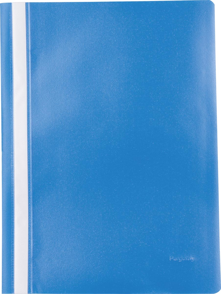 Pergamy snelhechtmap, ft A4, PP, pak van 5 stuks, donkerblauw