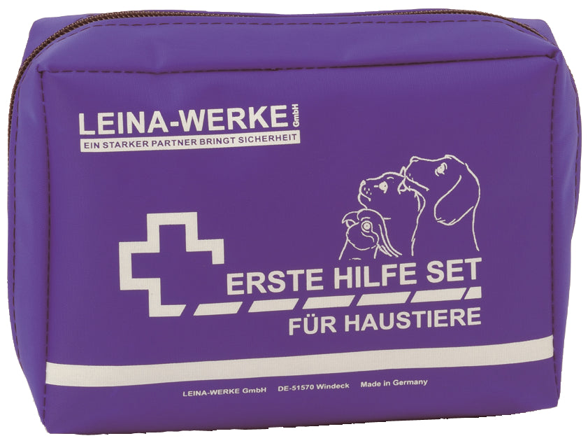 LEINA Eerste Hulp Kit voor Huisdieren, 24 stuks, blauw