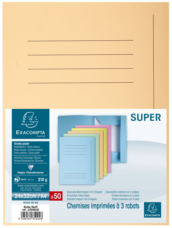 EXACOMPTA SUPER dossiermap, DIN A4, geel