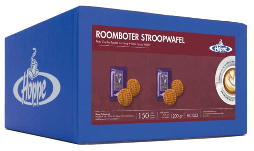 Hoppe stroopwafel, doos van 150 stuks