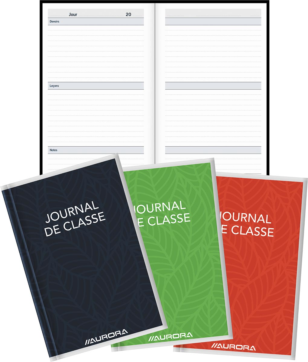 Aurora schoolagenda Bur-O-Class ft 10,5 x 16,5 cm, 224 bladzijden, eeuwigdurend