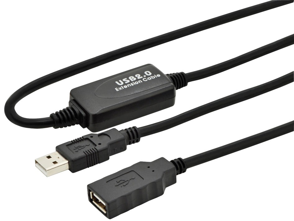DIGITUS USB 2.0 actieve verlengkabel, mannetje naar vrouwtje