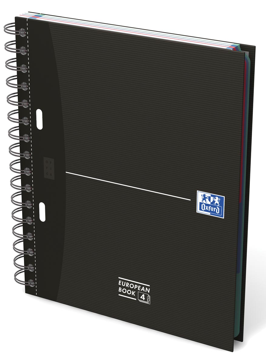 Oxford Office Essentials European Book, 240 bladzijden, ft A4+, gelijnd, geassorteerde kleuren