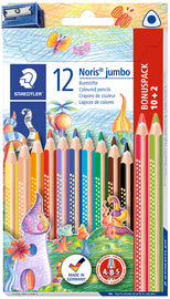 STAEDTLER Noris jumbo driehoekig krijt, 10 2-count doosje