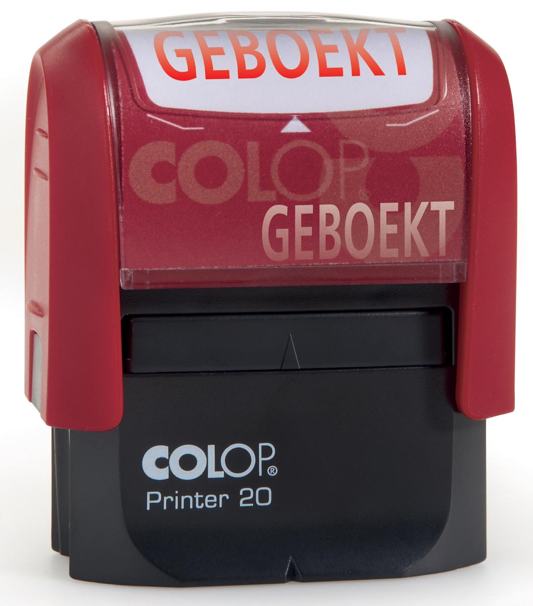 Colop formulestempel Printer tekst: GEBOEKT