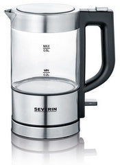 SEVERIN Mini Waterkoker WK 3472, gemaakt van glas/roestvrij staal