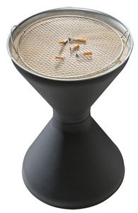 APS Staande asbak DIABOLO, mat zwart