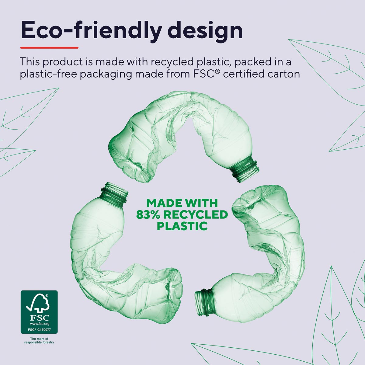 Trust YVI+ draadloze muis Eco, zwart