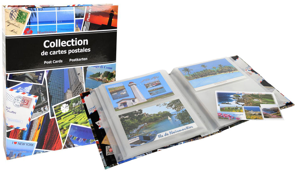 EXACOMPTA plakboek voor 200 postkaarten, 200 x 255 mm