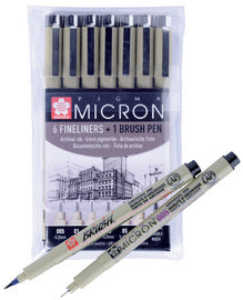 SAKURA fineliner PIGMA MICRON, 6 1 doos, zwart