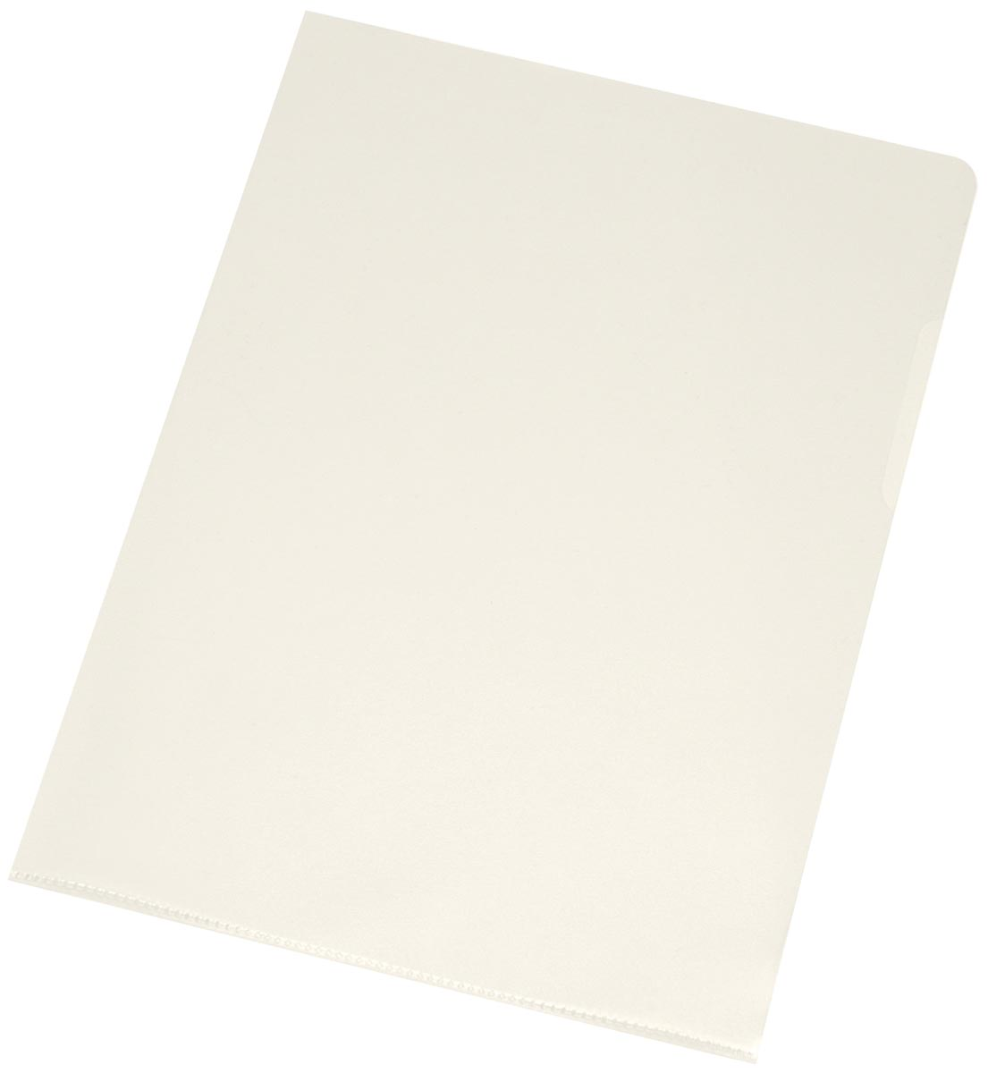 Q-Connect L-map, glashelder, 120 micron, pak van 10 stuks