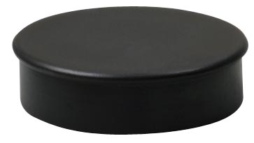 Nobo magneten diameter van 30 mm, zwart, blister van 4 stuks