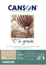 CANSON tekenblok C à grain Couleur, gevlekte oker