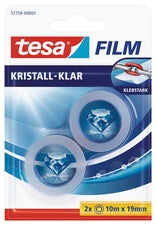 tesa Film kristalhelder, 2 rollen, Blister, 19 mm x 10 m