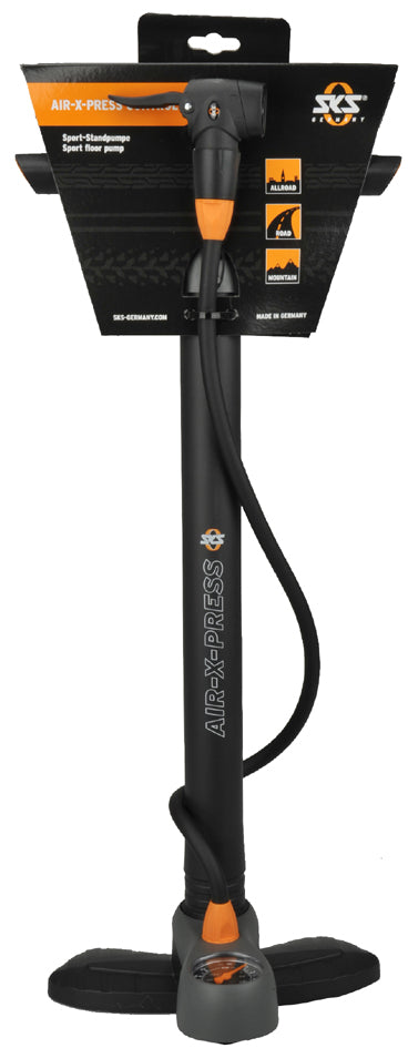 SKS vloerpomp AIR-X-PRESS CONTROL, met manometer