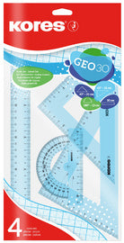 Kores geometrie set GEO15, 4 stuks, geassorteerde kleuren