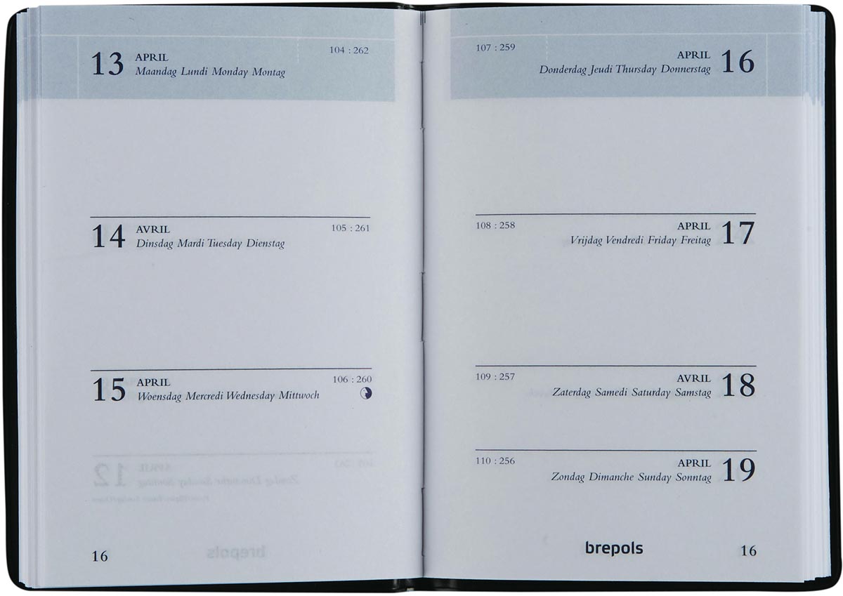 Brepols agenda Armada Seta 4-talig, bordeaux, 2024