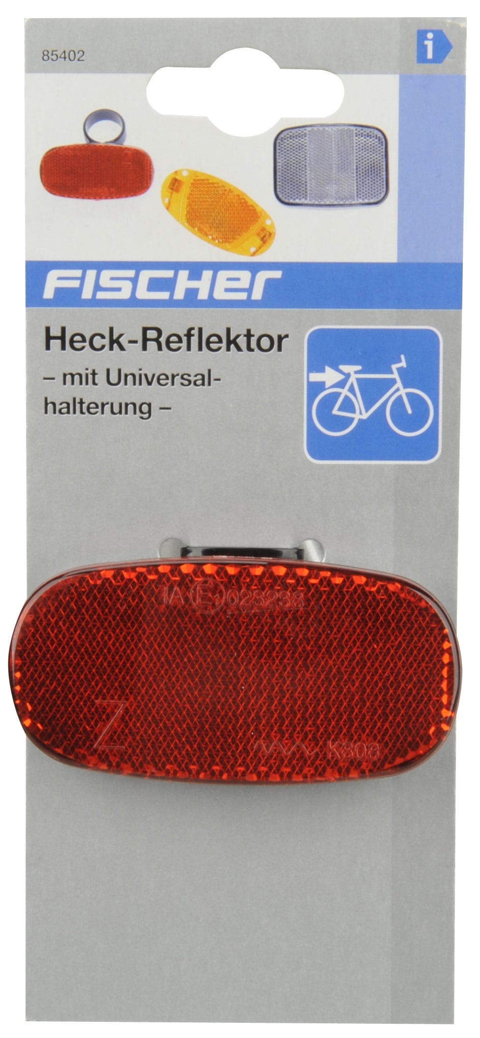 FISCHER fietsachterreflector, met universele houder